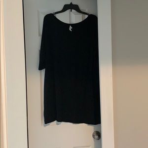 Black piko dress